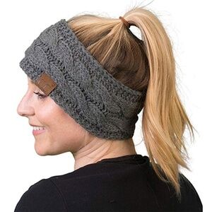 *ANATASHA* Dk. Gray Wool Knit Fashion Headband